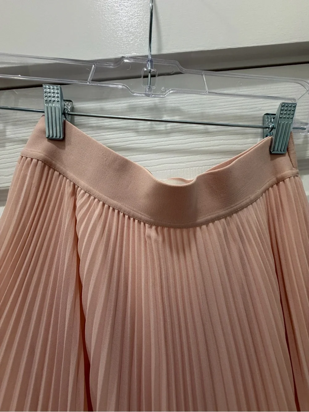 Wilfred Blush Pleated Maxi Skirt